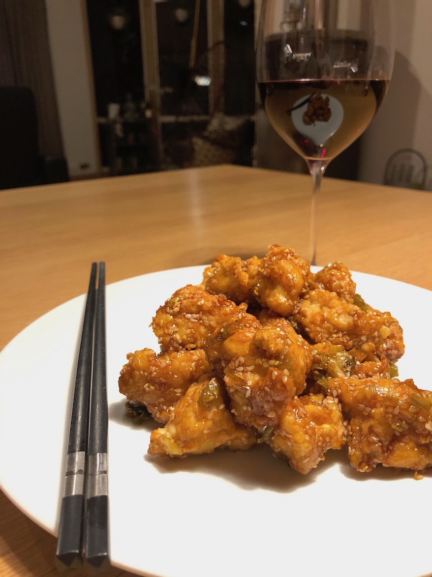 home made crispy sesame chicken