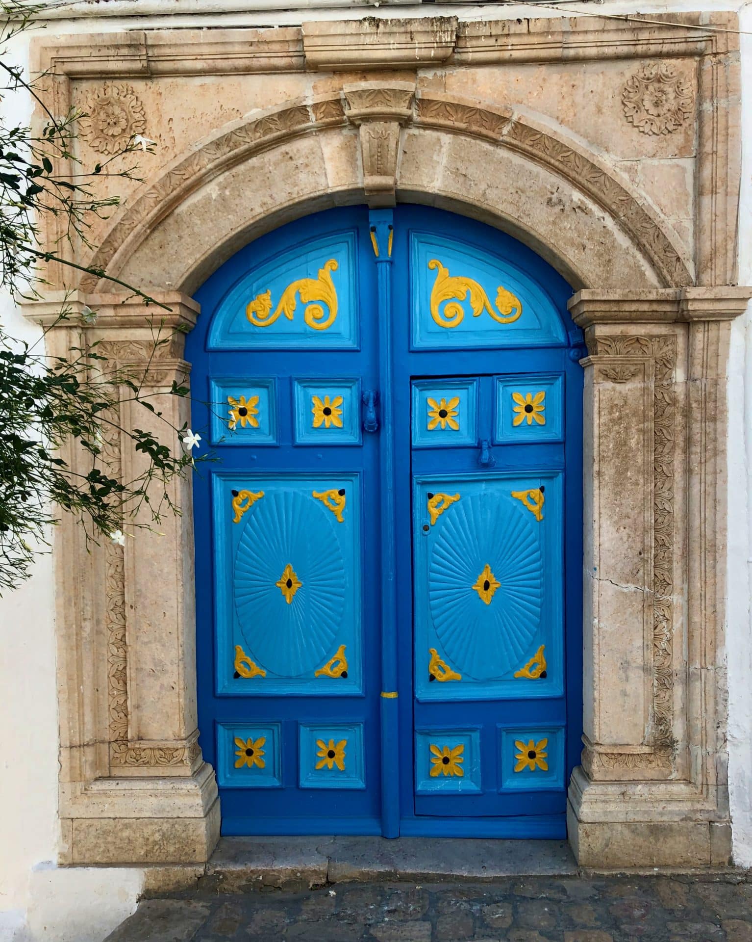 blå dører, Sidi Bou Said