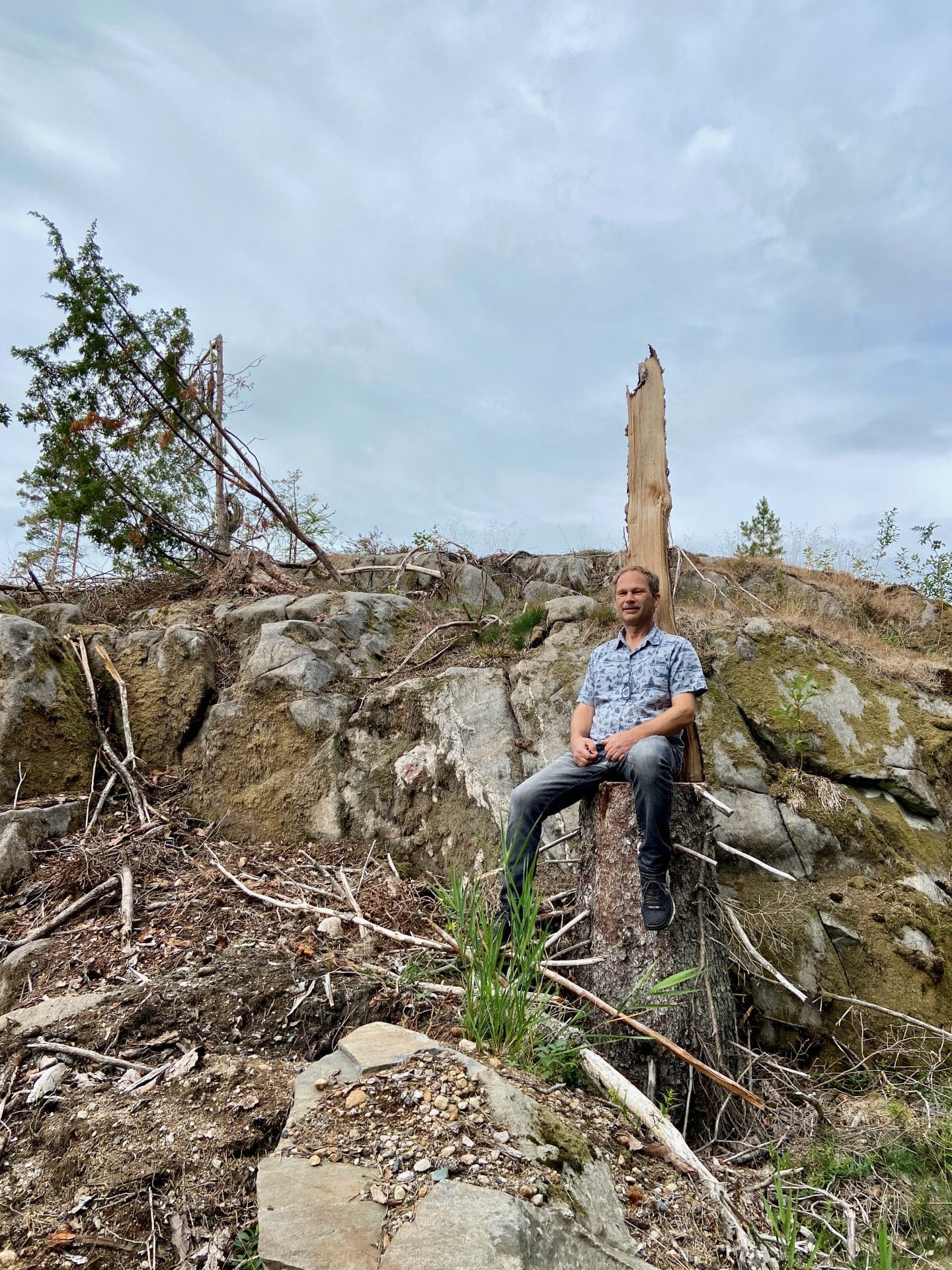 Blå sti mot Trulsvikknuten