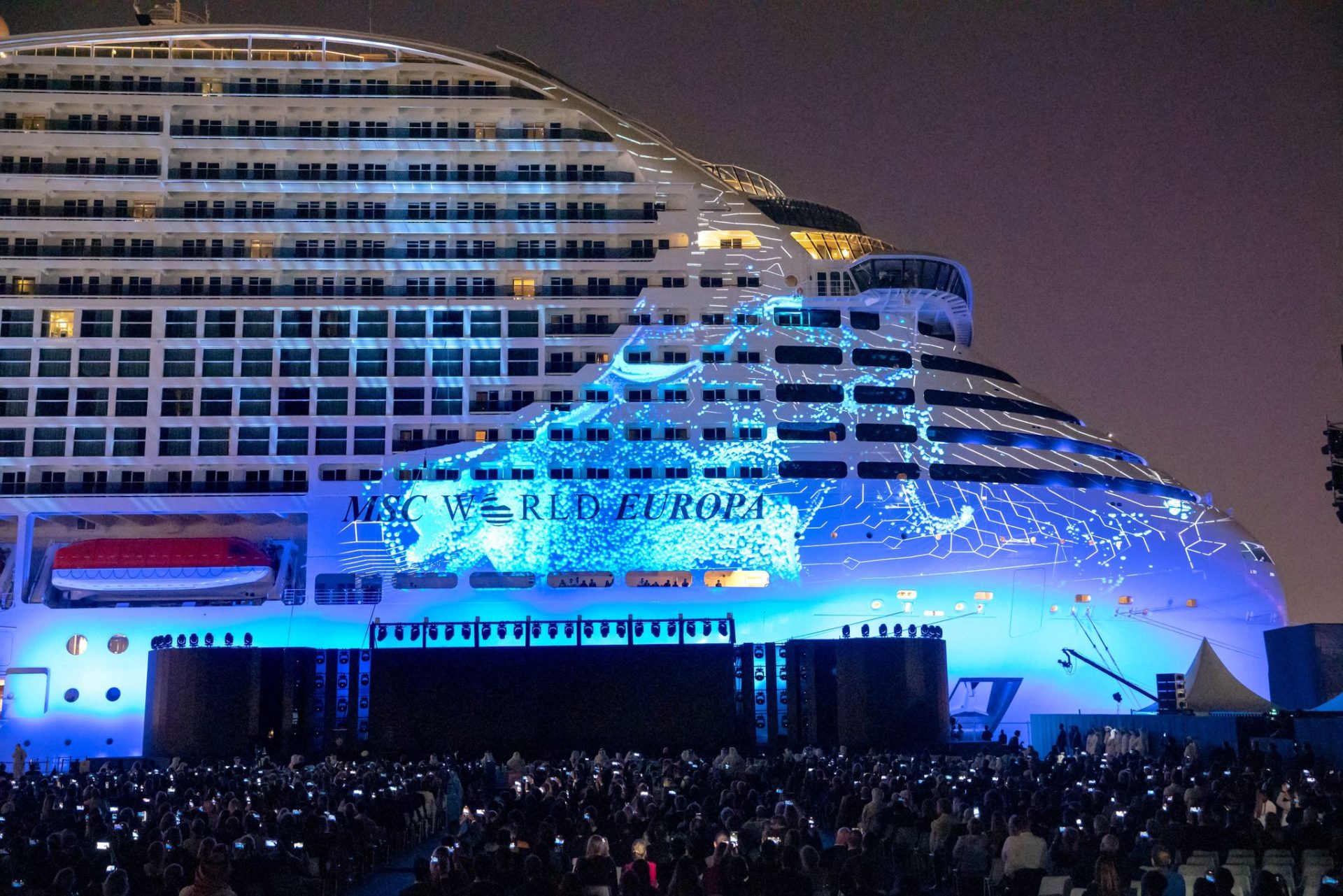 Naming ceremony MSC World Europa