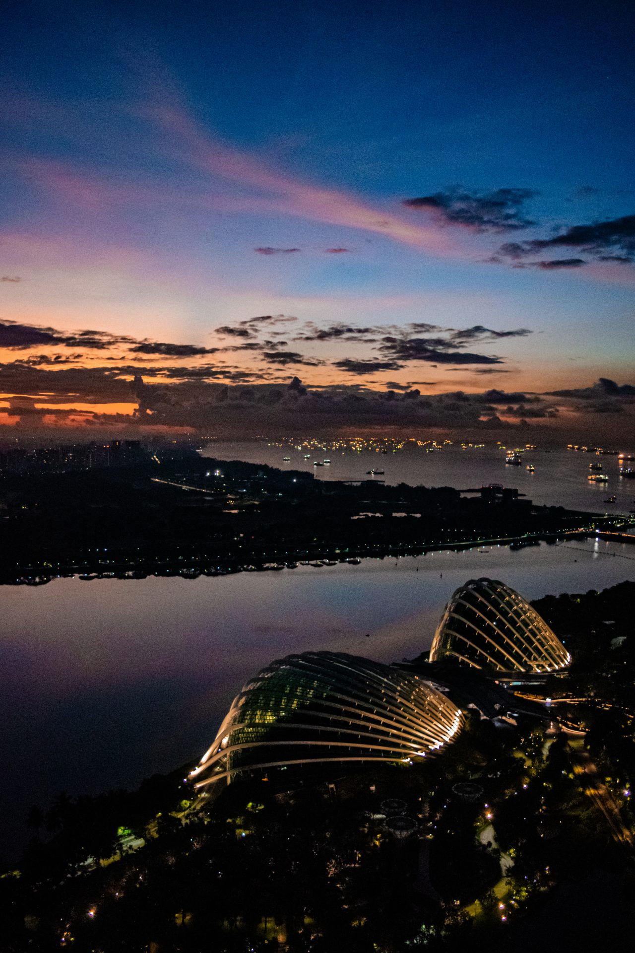 Utsikten fra Marina Bay Sands-rommet - En fortryllende utsikt over den ikoniske hagen