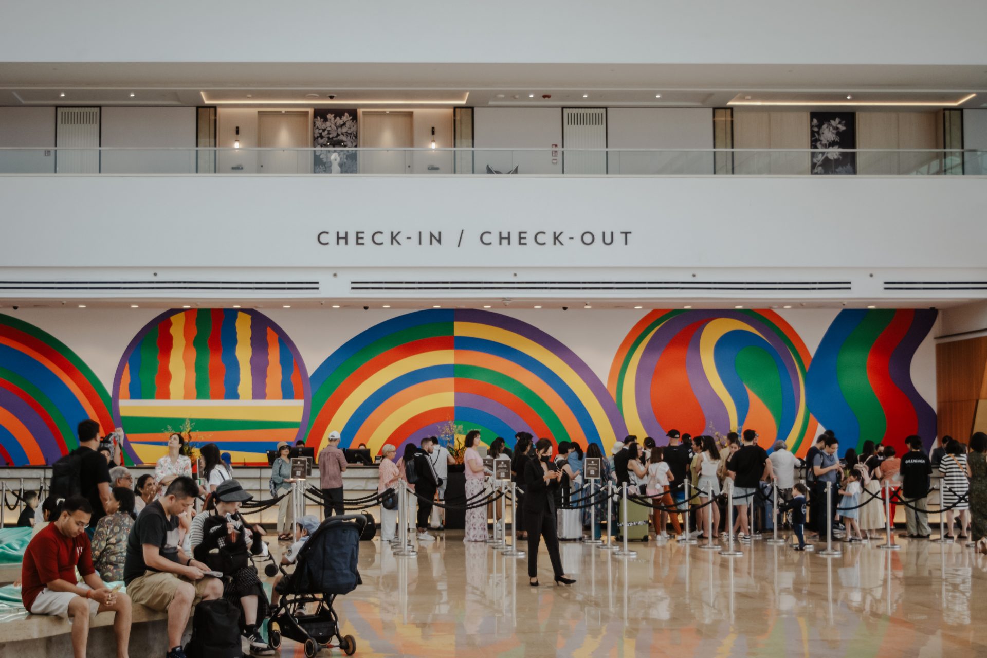 Marina Bay Sands lobby - Et innbydende møtested med sofistikert design