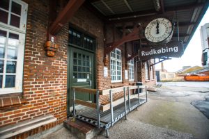 24-timers ur på Rudkøbing Gl. Station