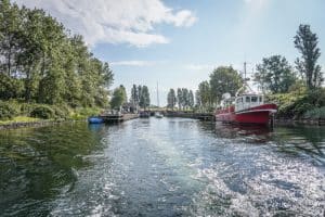 Slusen ved Øer Maritime Ferieby