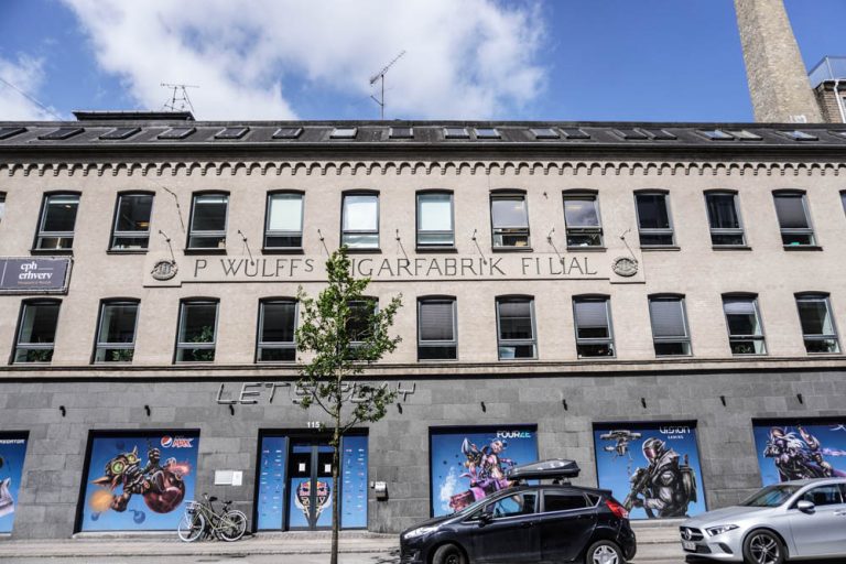 P. Wulffs Cigarfabrik på Nordre Fasanvej på Frederiksberg