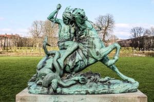 Kamp med en slange i Kongens Have