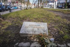 Mindesmærket for døde stofbrugere på Halmtorvet