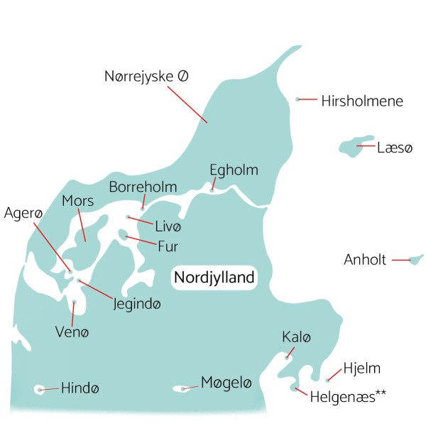 Læs om øerne omkring Nordjylland - Rundt i Danmark