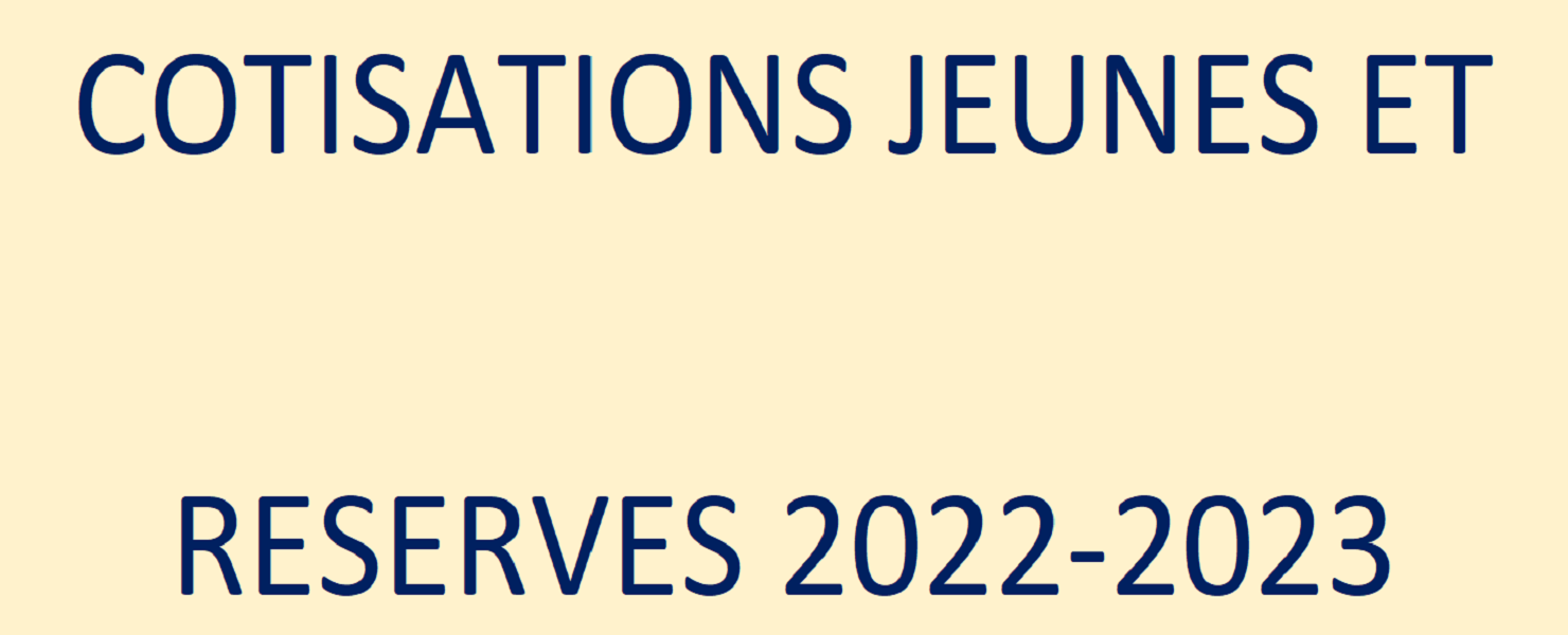 Cotisations 2022-2023