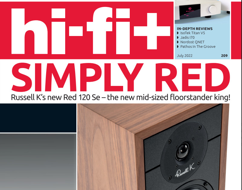 hifiplus-cover-july-2022-Russell-Ks-new-Red-120Se-The-new-mid-sized-floorstander-king