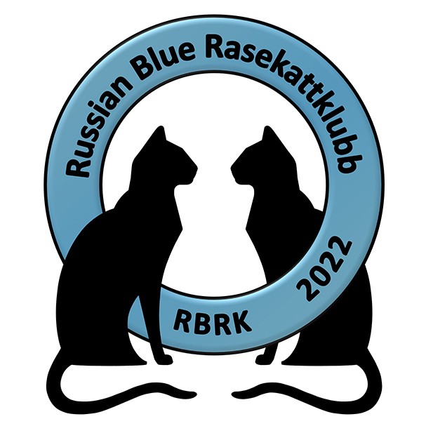 Logo RBRK. (Russian Blue Rasekattklubb)