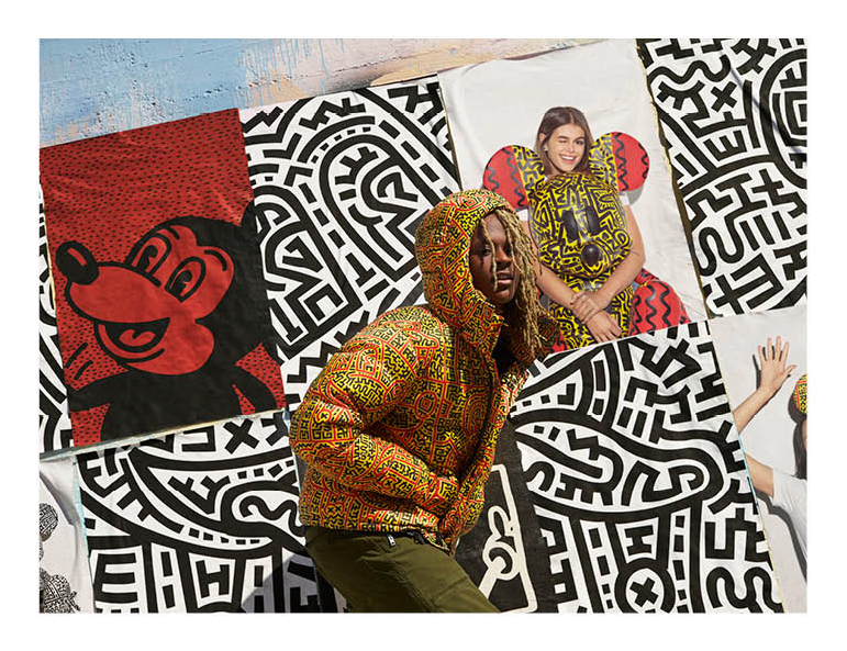 mickey mouse x keith haring coach