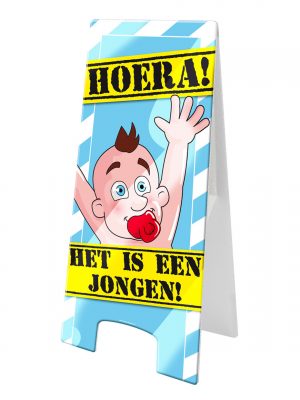 hoera het is een jongen warning sign