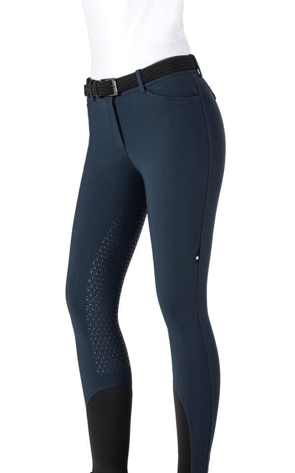 Equiline Ridebukser med full grip Pantalone Donna Navy tern