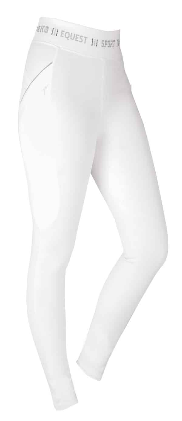 Horka Ride Tights Hvide med fullgrip