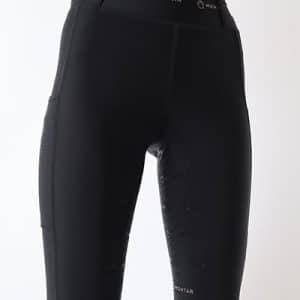 Montar Shelby Ride Tights Sort med Gold Logo Full Grip