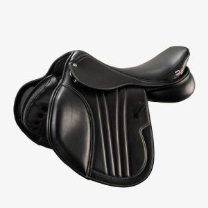 Premier Equine Chamonix Close Contact læder spring sadel - sort - 17,5"