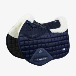 Premier Equine Capella Close Contact Merino Wool Underlag - spring - Navy/natur merino