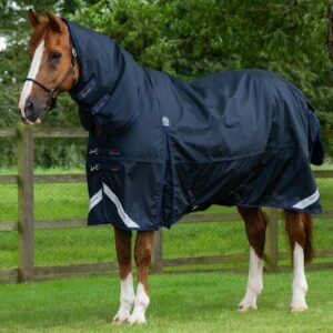 Premier Equine Buster Storm 220g dækken med hals - Navy