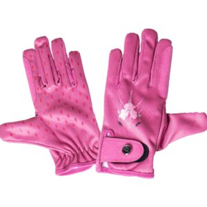 QHP Yazz vinterridehandsker Pink 7-8 år