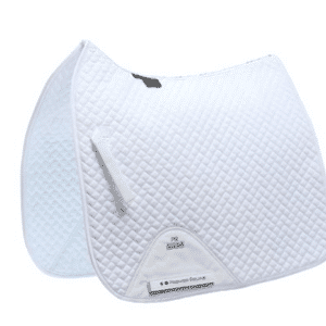 Premier Equine Plain Cotton Saddle Pad - Dressage Square - Brun