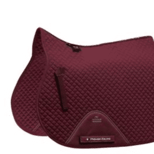 Premier Equine Plain Cotton Saddle Pad - GP/Jump Square - Brun