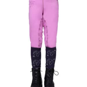 Qhp Gwenn Ridetights - Pink 98 - Den Lille Rytter