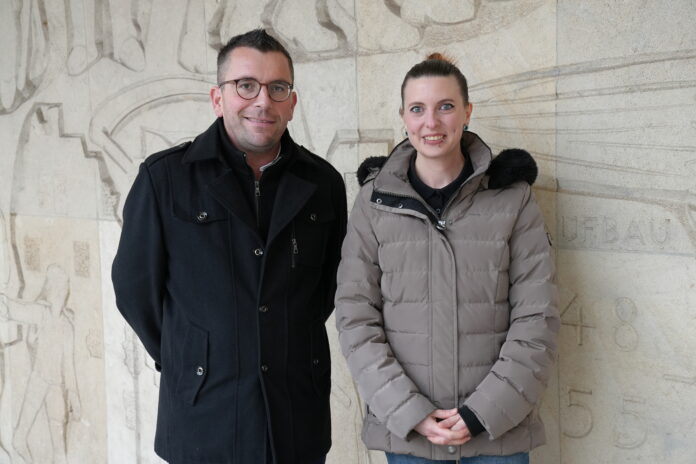 Oberbürgermeister Marc Speicher und Jasmin Blaß-Priester Foto: Sascha Schmidt