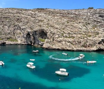 Blick über die Bucht von Xlendi, Gozo