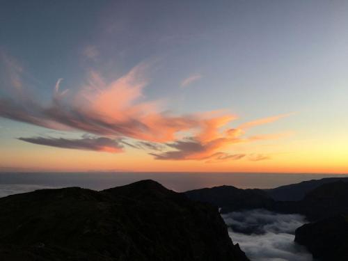 Sonnenuntergang am Pico do Arieiro auf Madeira