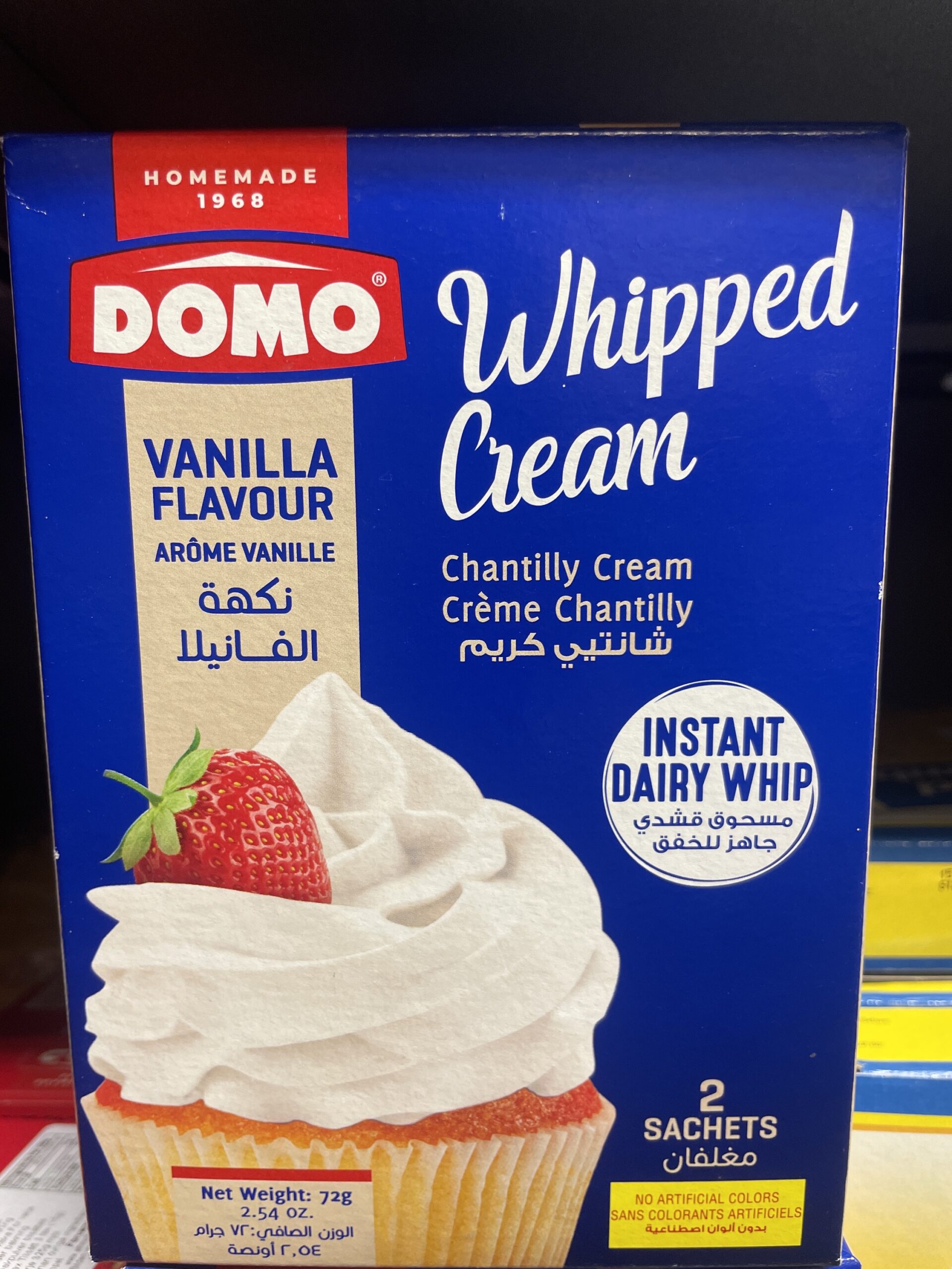 Domo whipped cream 72g