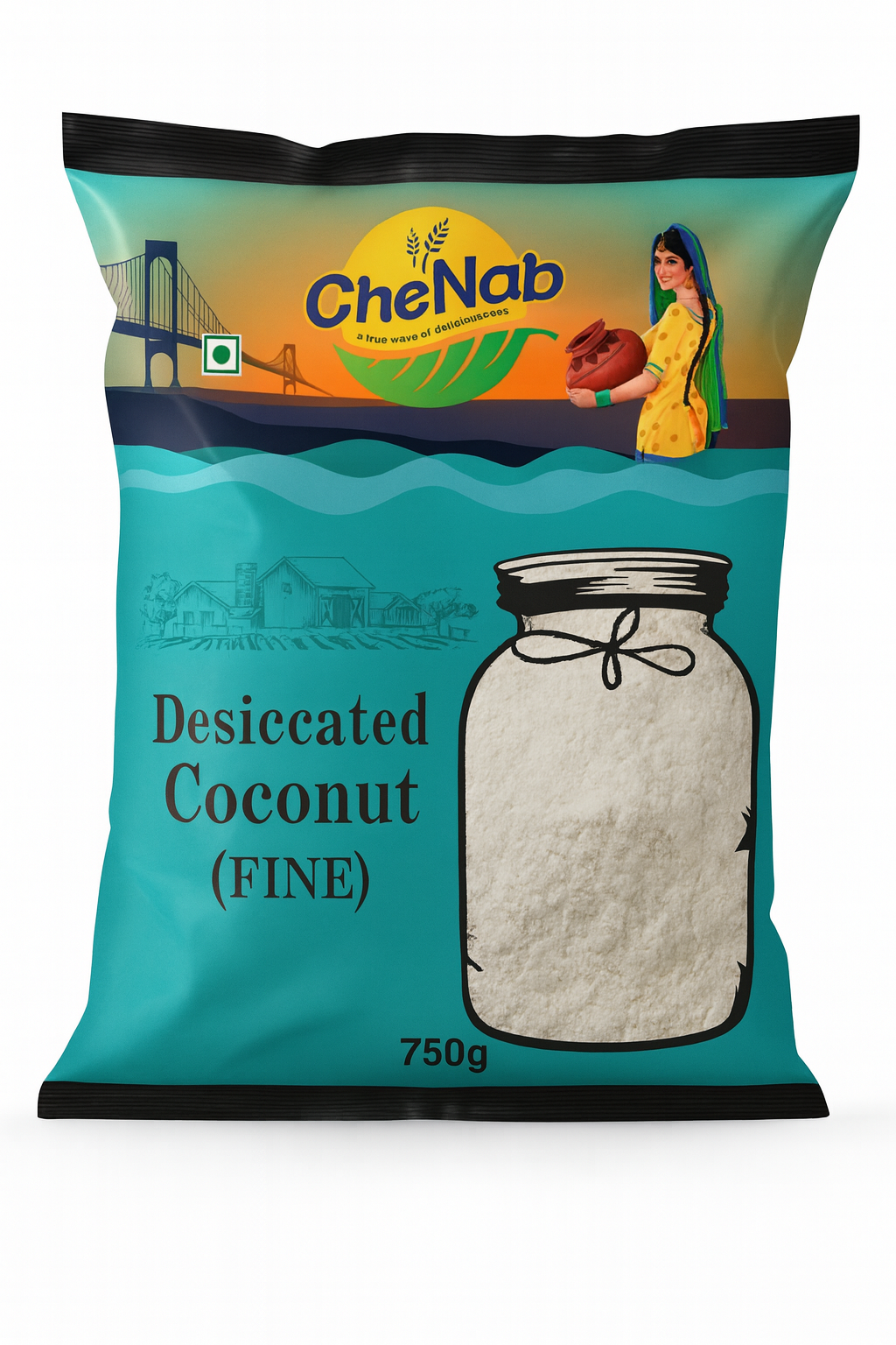 Chenab Desiccated coconut fine 750g