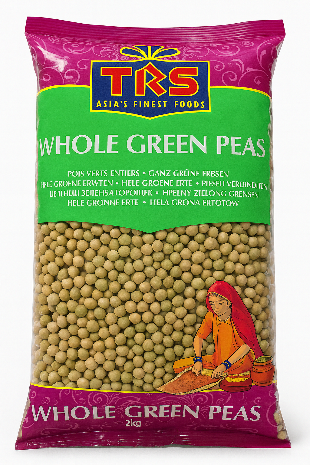 TRS whole green peas 2kg