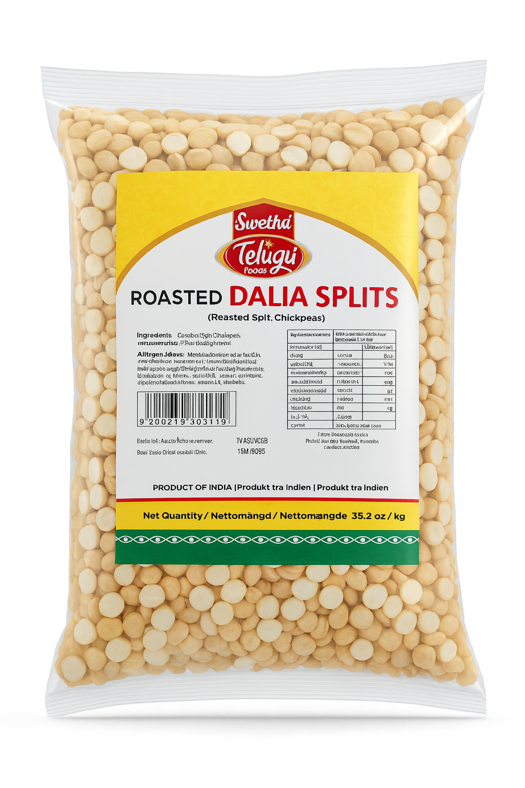 Telgu roasted Dalia splits 1kg