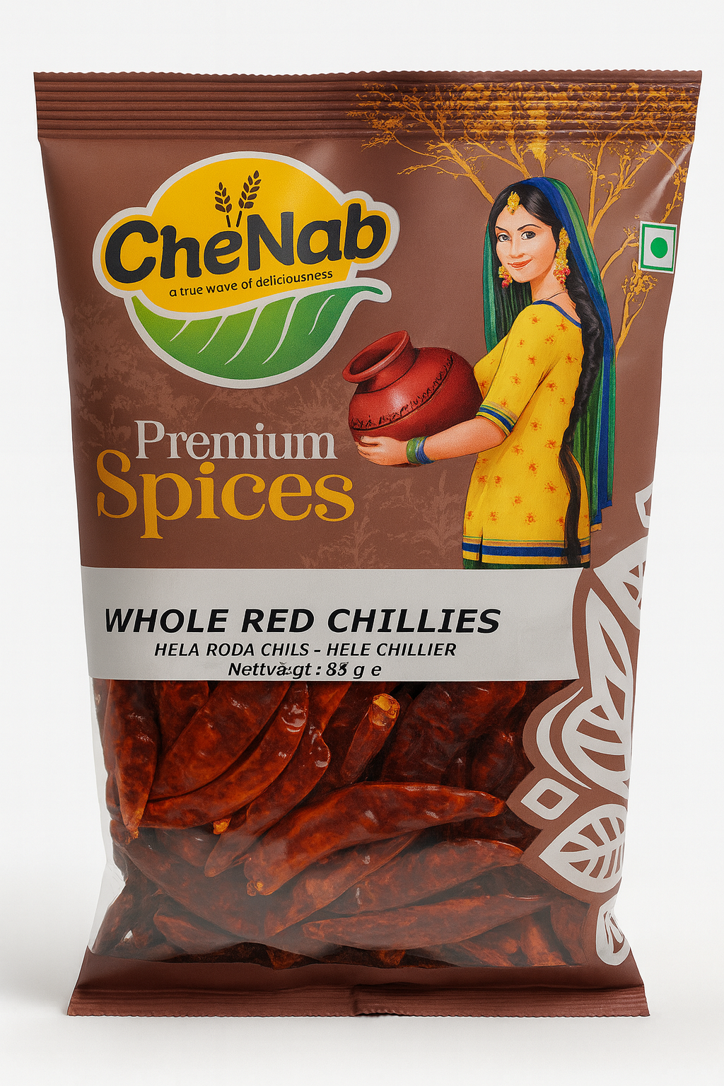 Chenab whole red chillies 85g