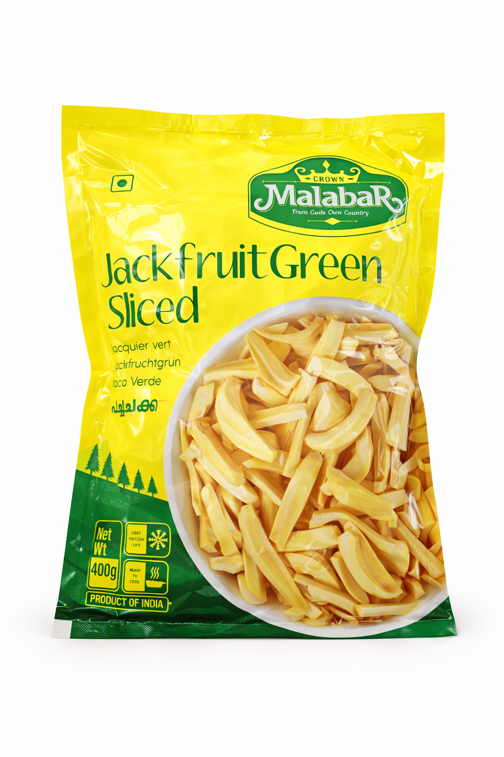 Malabar jackfruit green sliced 400g