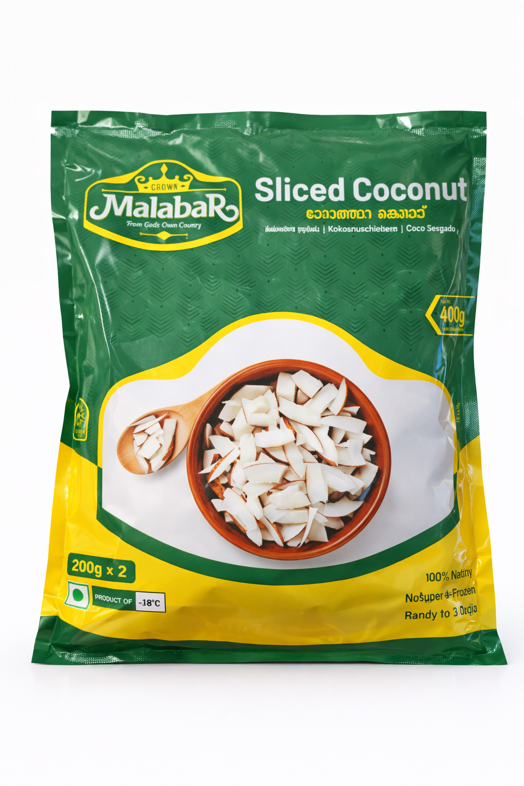 Malabar sliced coconut 400g
