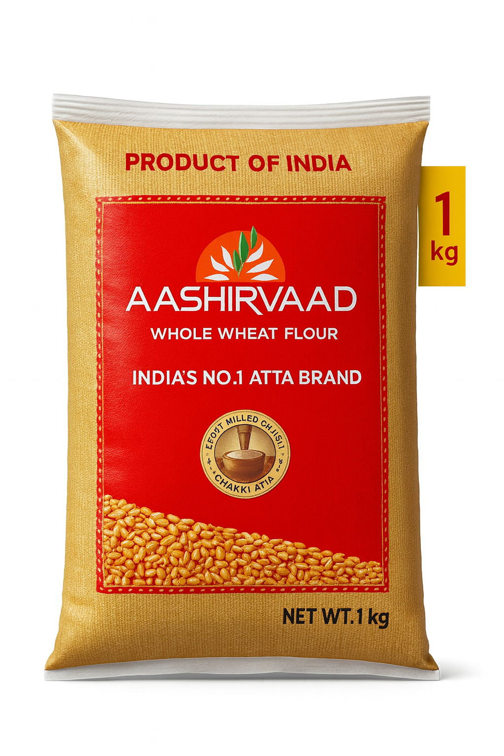 Aashirvaad Whole Wheat Flour 1KG