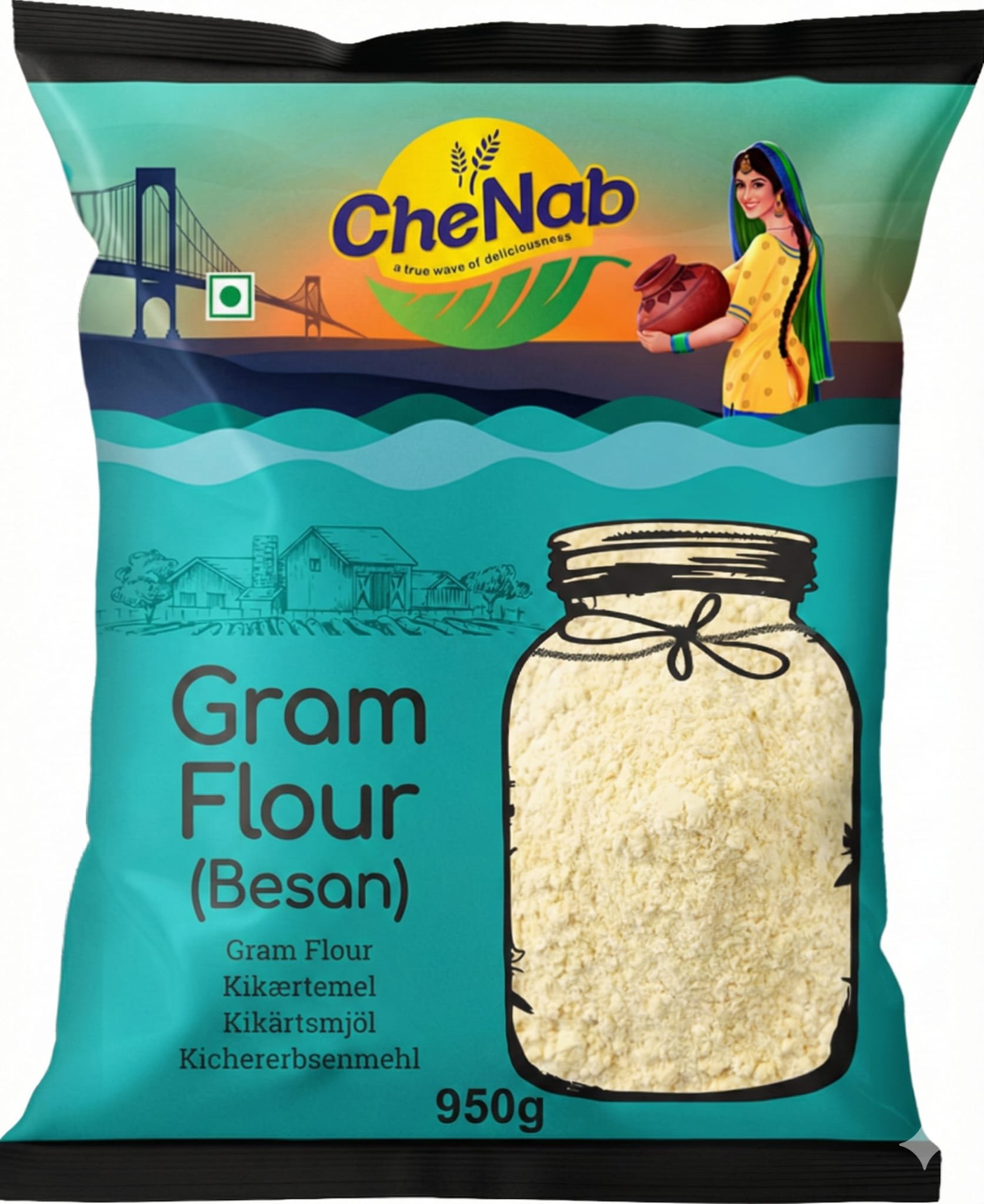 Chenab 
Gram flour (950g)