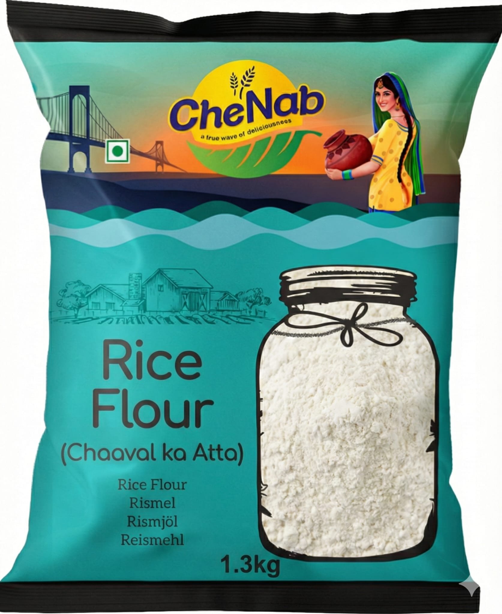 Chenab 
Rice Flour (1.3kg)