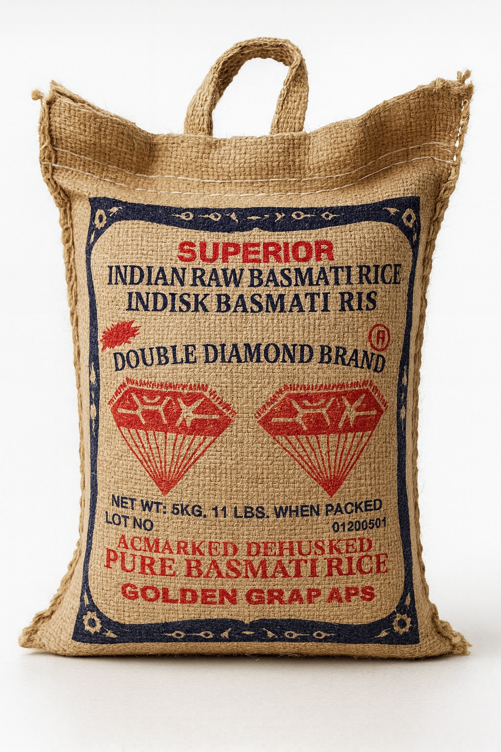 Double diamond 
Indian raw basmati rice 5kg