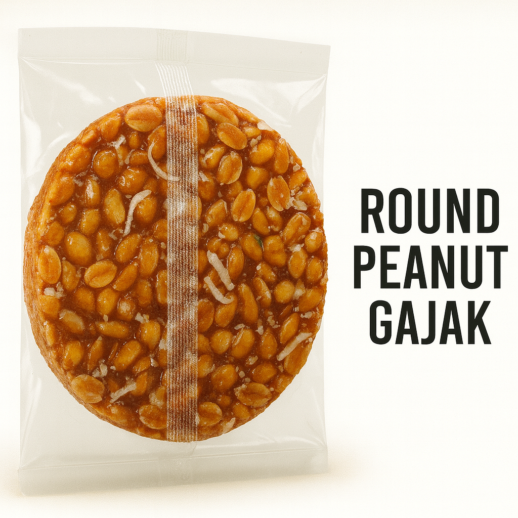 Round peanut gajak (chikki)200g