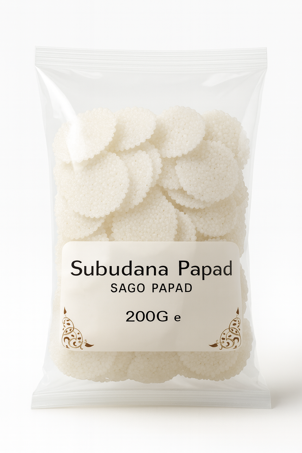 Sabudana white papad 200g
