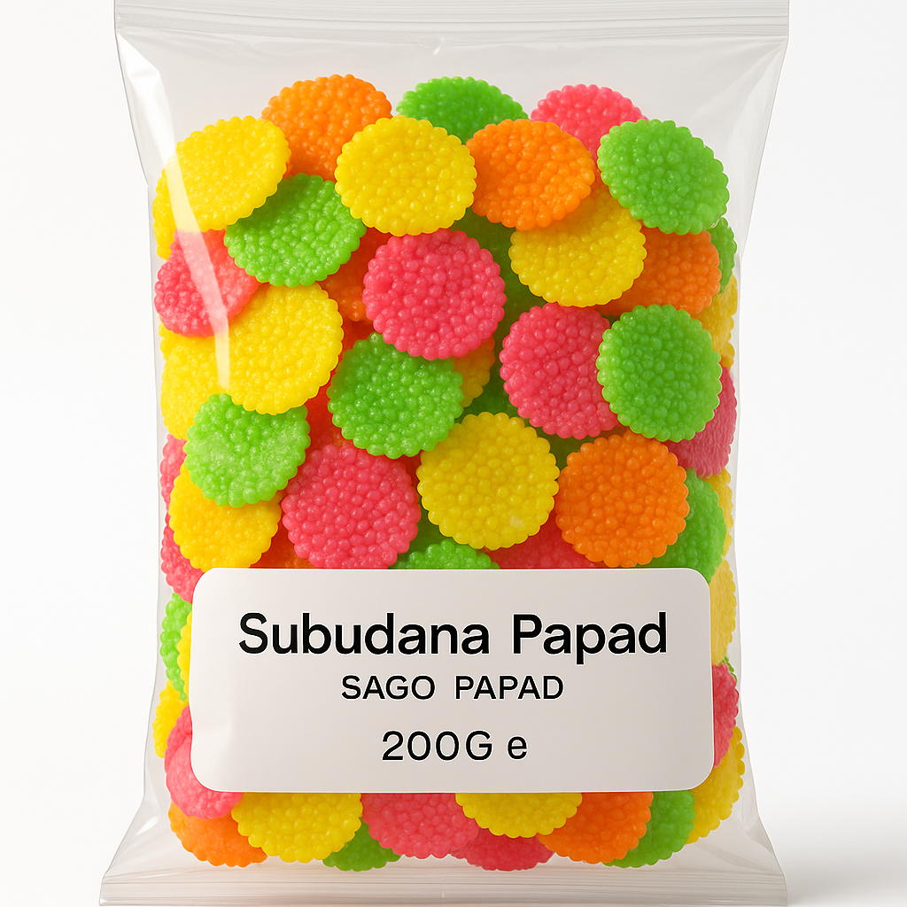 Sabudana coloured papad 200g