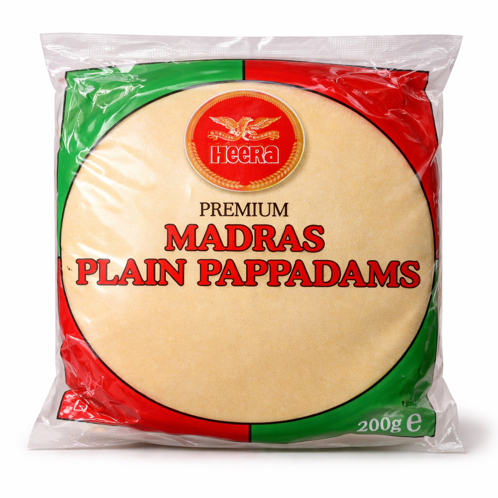 Madras plain pappad 200g