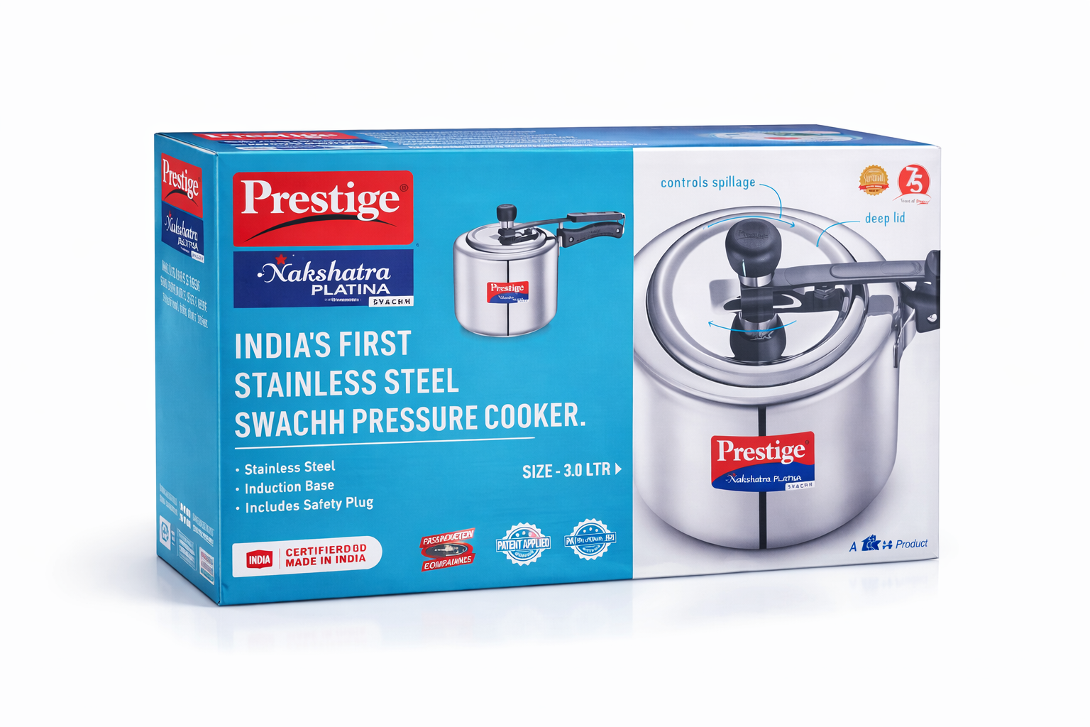 Prestige pressure cooker s.s 3L