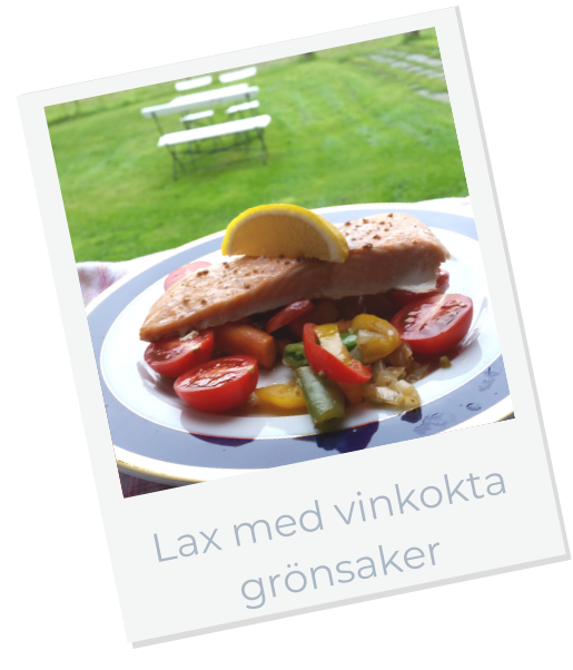 Fisk med vinkokta grönsaker