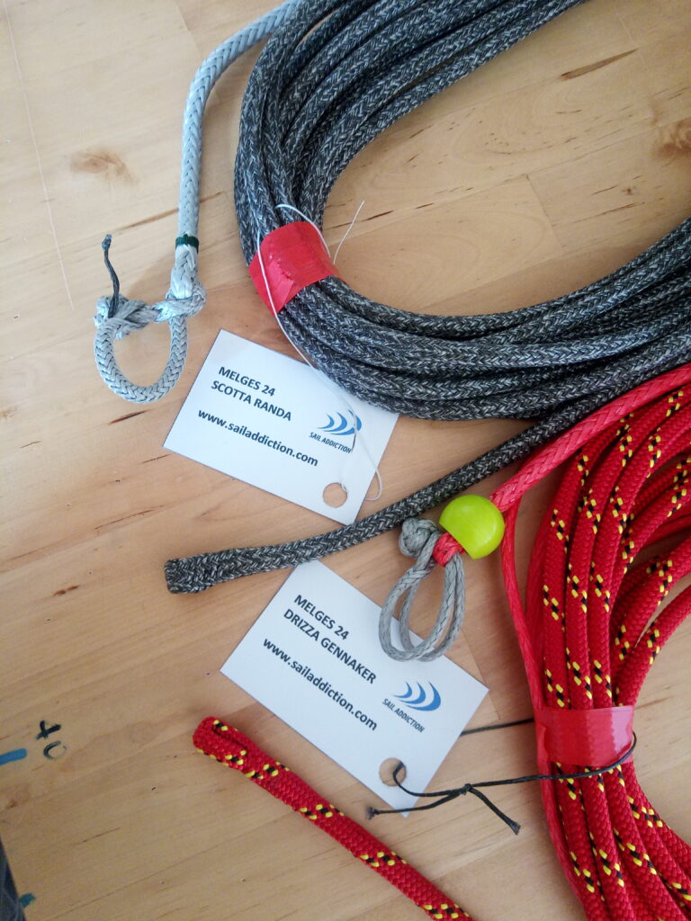 Drizza Randa Gottifredi Maffioli e Marlow Ropes: scotta e drizza Melges24