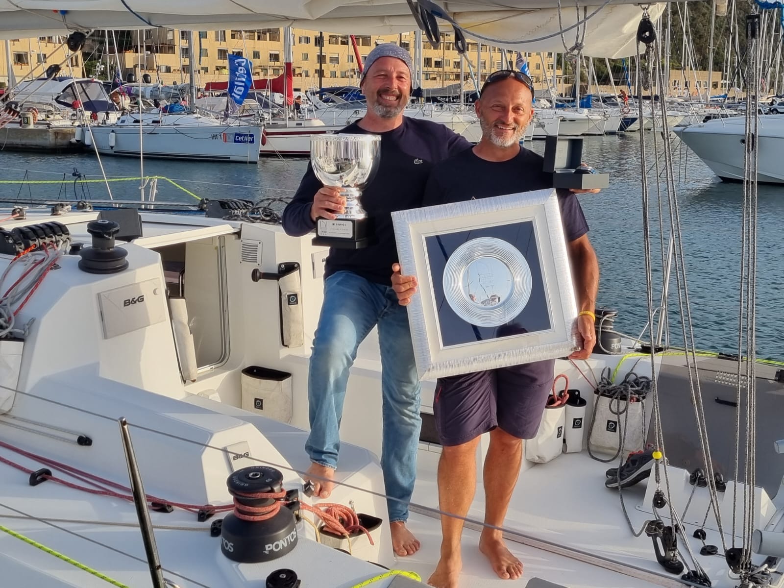 premiazione del sunfast 3600 Lunatika alla 151 miglia