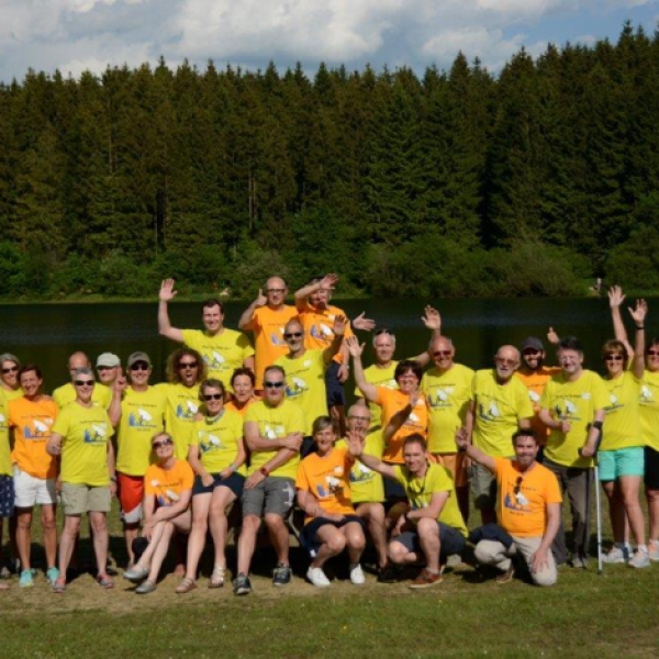 Gruppe von Sehbehinderten